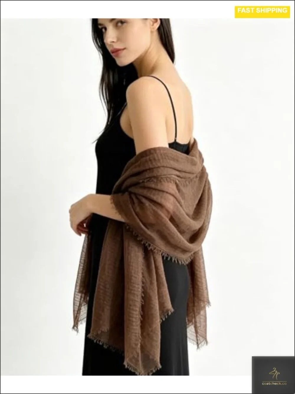 Cotton and Linen Sheer Shawl Wrap for Evening Dresses, Formal Weddings,